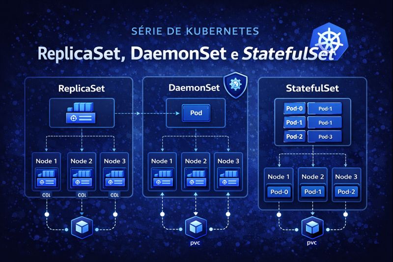 Ilustração sobre workloads no Kubernetes